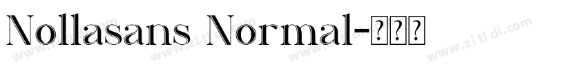 Nollasans Normal字体转换